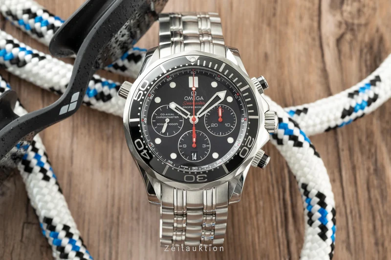 Omega Seamaster chronograph steel automatic men's watch 212.30.44.50.01.001 LP: 5100EUR [2200392]