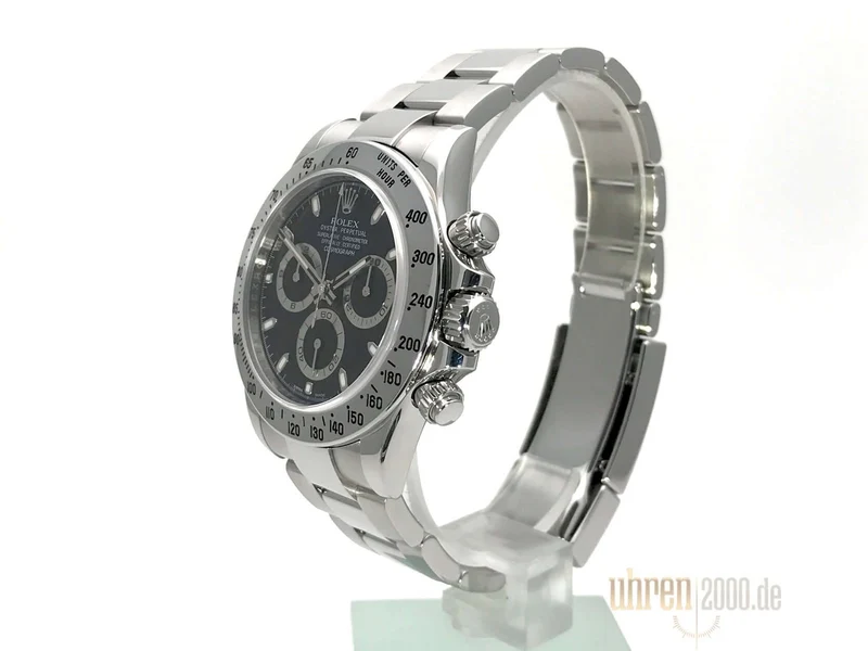 Rolex Daytona Edelstahl 116520 Schwarz aus 2012 G-Serie