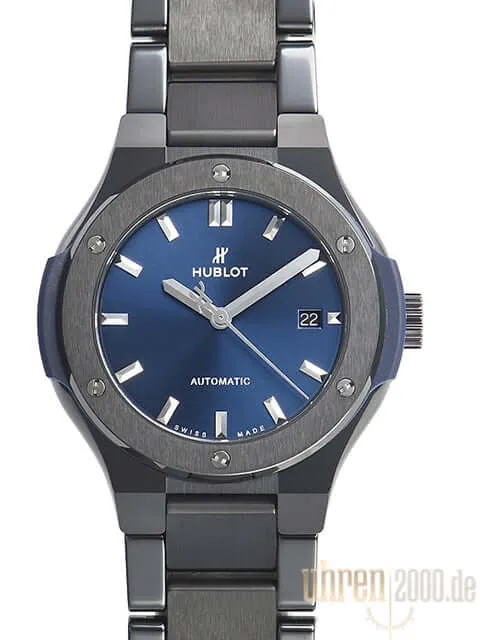 Hublot Classic Fusion 33 Ceramic Blue Bracelet 585.CM.7170.CM