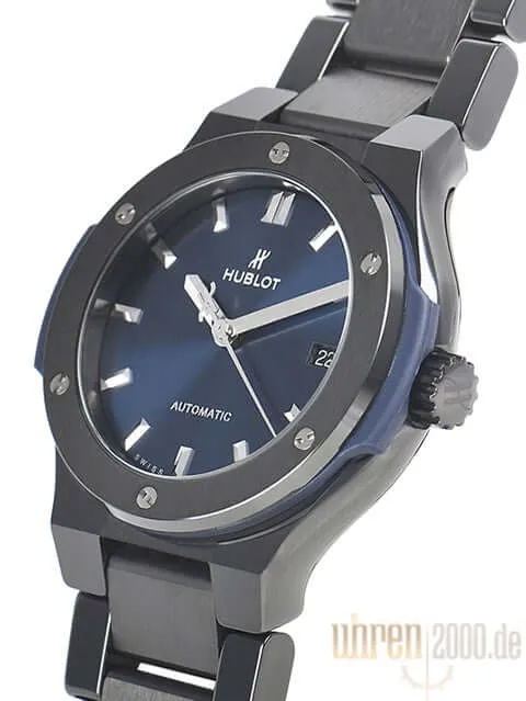 Hublot Classic Fusion 33 Ceramic Blue Bracelet 585.CM.7170.CM