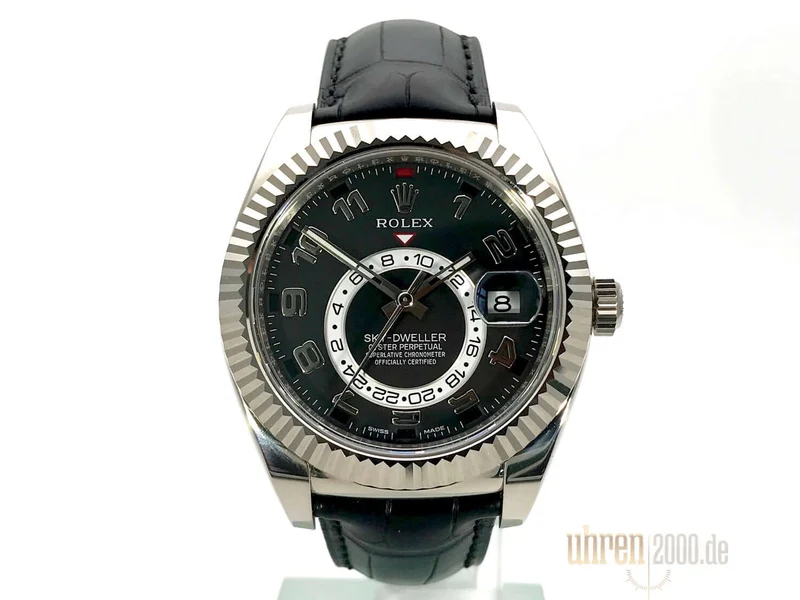 Rolex Sky-Dweller Weißgold 326139 Schwarz LC100 aus 2014
