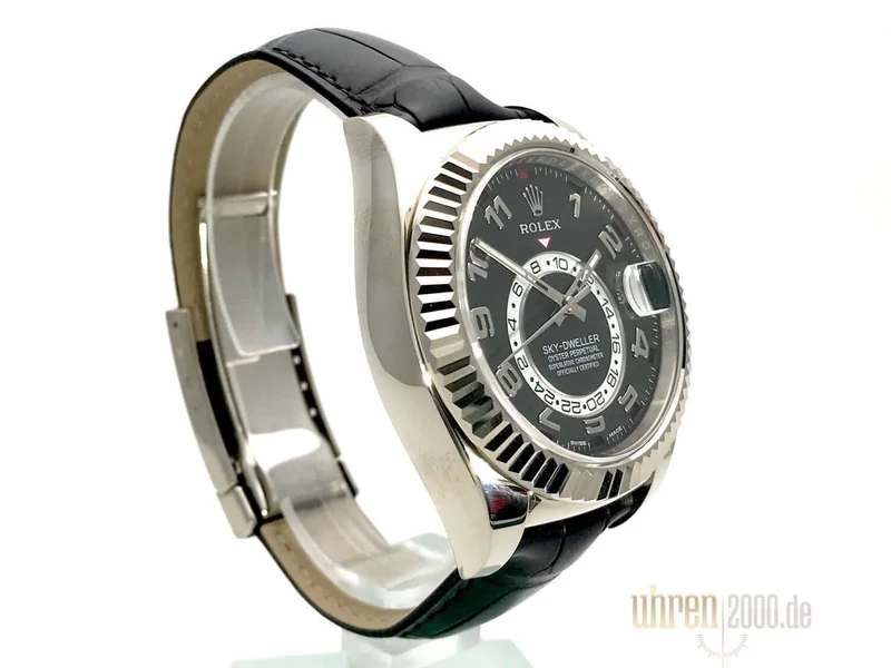 Rolex Sky-Dweller Weißgold 326139 Schwarz LC100 aus 2014