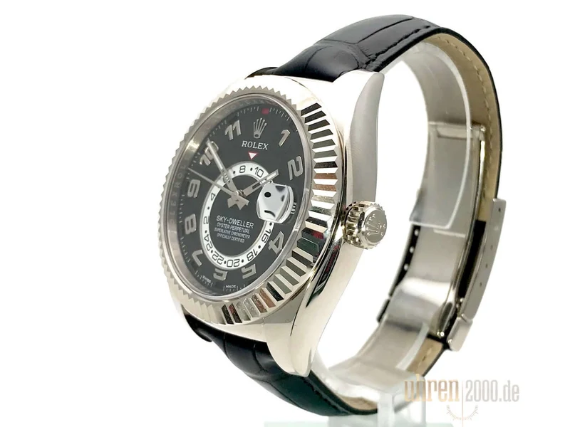 Rolex Sky-Dweller Weißgold 326139 Schwarz LC100 aus 2014