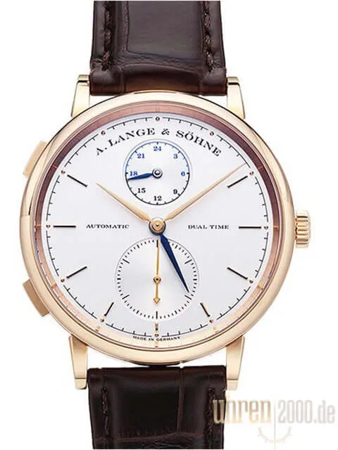 A. Lange & Söhne Saxonia Dual Time Rotgold 385.032