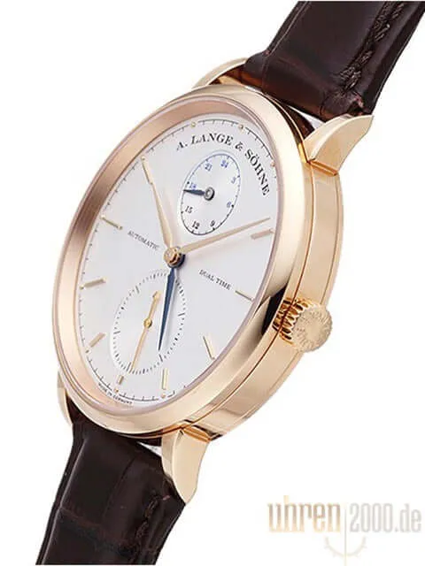 A. Lange & Söhne Saxonia Dual Time Rotgold 385.032