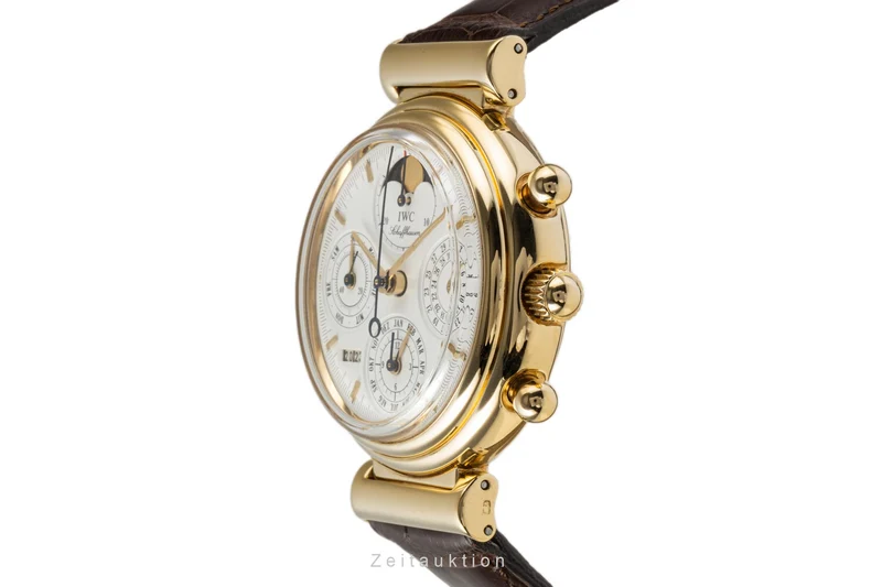 IWC Da Vinci chronograph 18 ct gold automatic men's watch 3750 VP: 41500EUR [2300006]