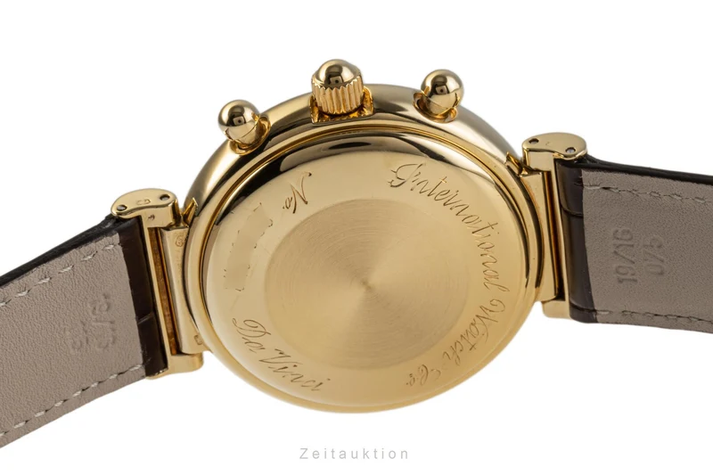 IWC Da Vinci chronograph 18 ct gold automatic men's watch 3750 VP: 41500EUR [2300006]