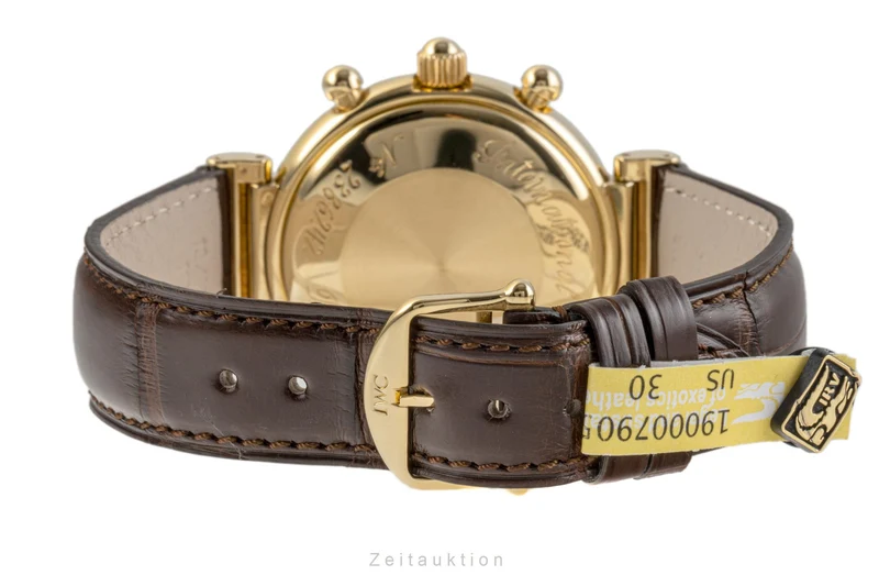 IWC Da Vinci chronograph 18 ct gold automatic men's watch 3750 VP: 41500EUR [2300006]