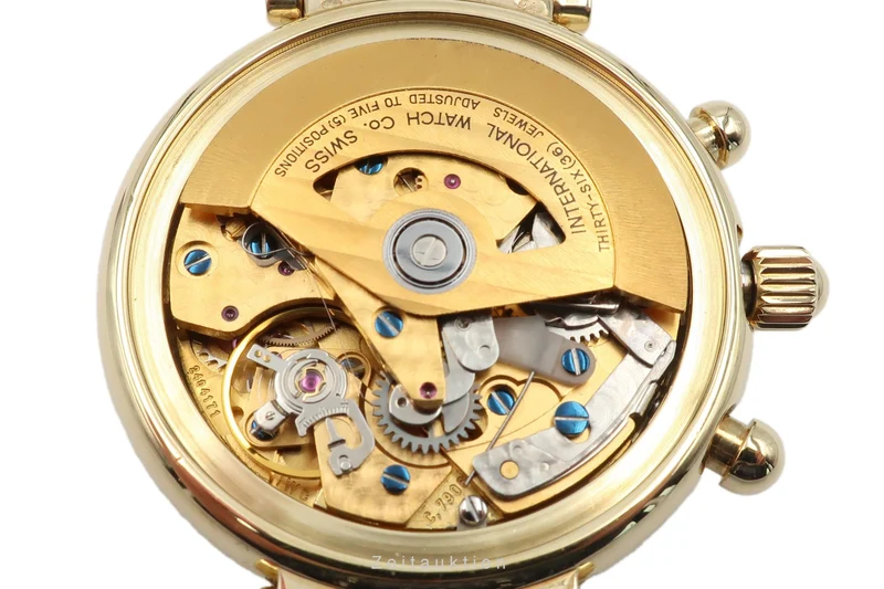 IWC Da Vinci chronograph 18 ct gold automatic men's watch 3750 VP: 41500EUR [2300006]