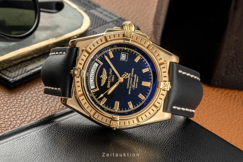 Breitling Headwind 18 ct gold automatic men's watch K45355 LP: 25000EUR [2305015]