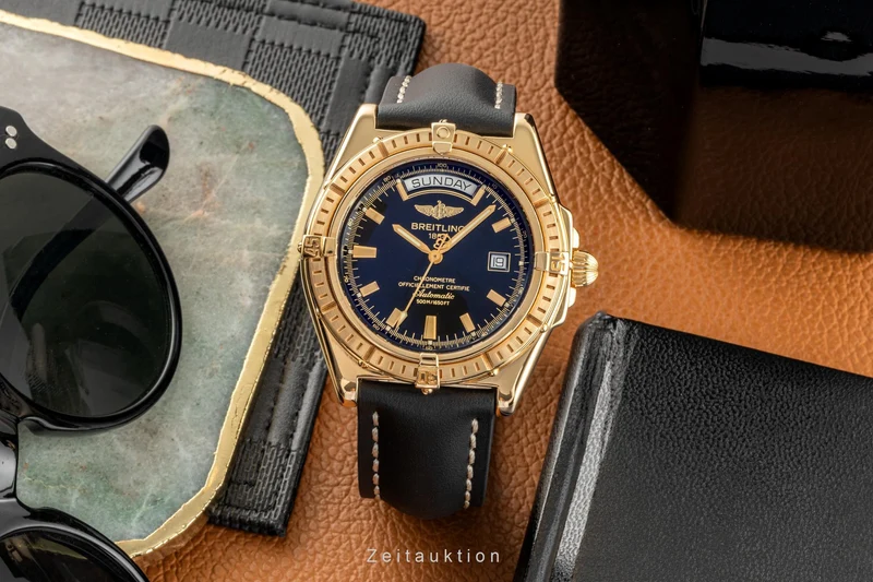 Breitling Headwind 18 ct gold automatic men's watch K45355 LP: 25000EUR [2305015]