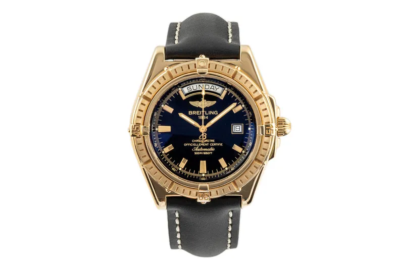 Breitling Headwind 18 ct gold automatic men's watch K45355 LP: 25000EUR [2305015]