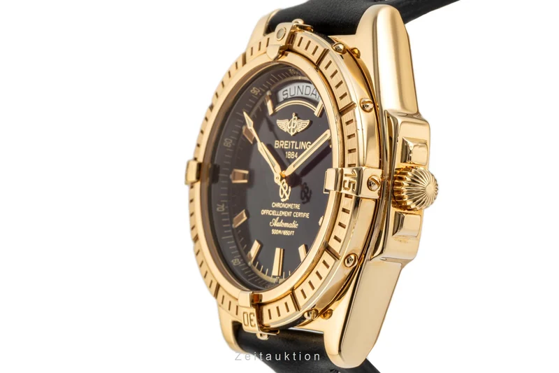 Breitling Headwind 18 ct gold automatic men's watch K45355 LP: 25000EUR [2305015]
