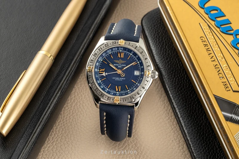 Breitling Antares steel / gold automatic men's watch B32047.1 [2305014]