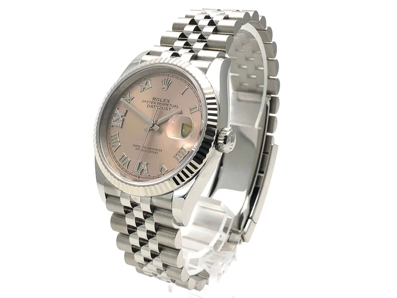 Rolex Datejust 36 Oystersteel Weißgold 126234 Pink R Diamant Jubile-Band