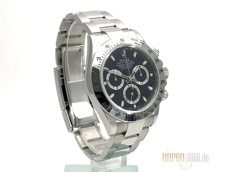 Rolex Daytona Edelstahl 116520 Schwarz LC100 aus 2013