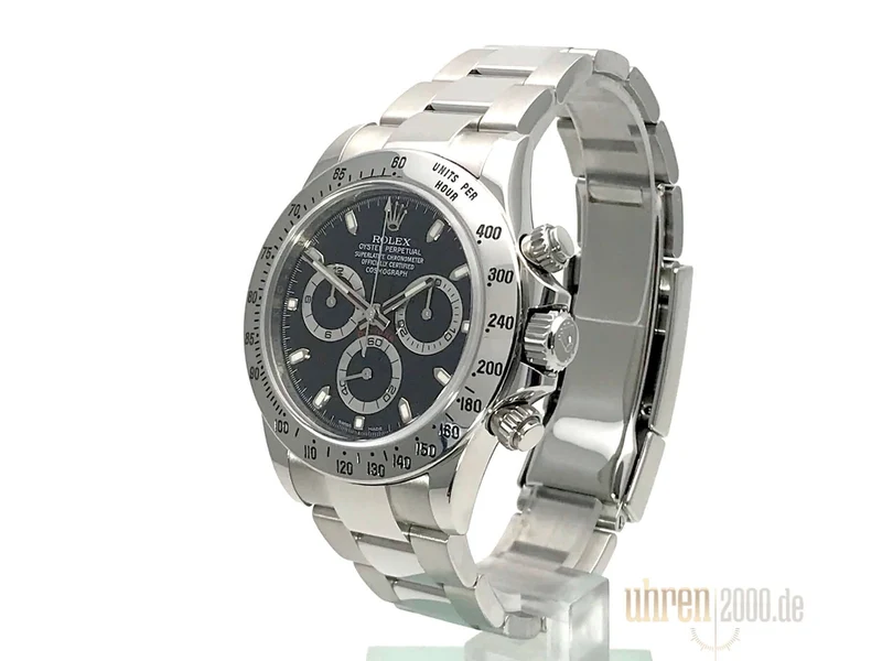 Rolex Daytona Edelstahl 116520 Schwarz LC100 aus 2013