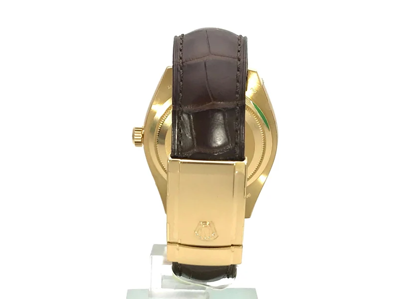 Rolex Sky-Dweller 326138 Gelbgold Leder Silber R aus 2018 LC100