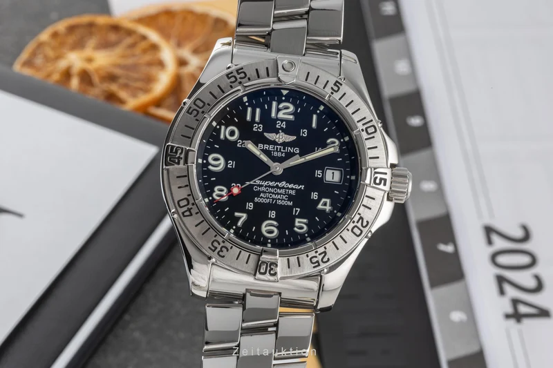 Breitling Superocean steel automatic men's watch A17360 LP: 5450EUR [2304979]