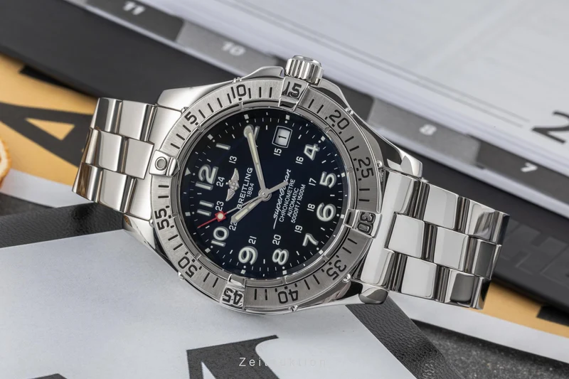 Breitling Superocean steel automatic men's watch A17360 LP: 5450EUR [2304979]
