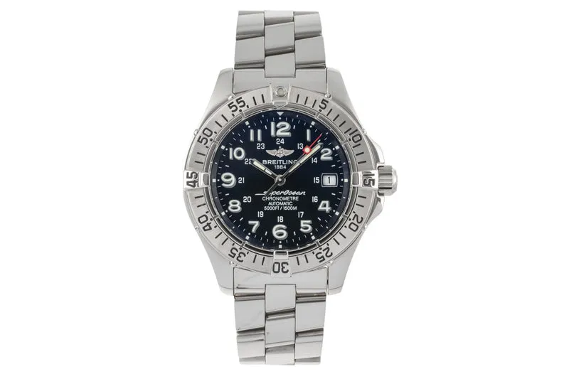 Breitling Superocean steel automatic men's watch A17360 LP: 5450EUR [2304979]