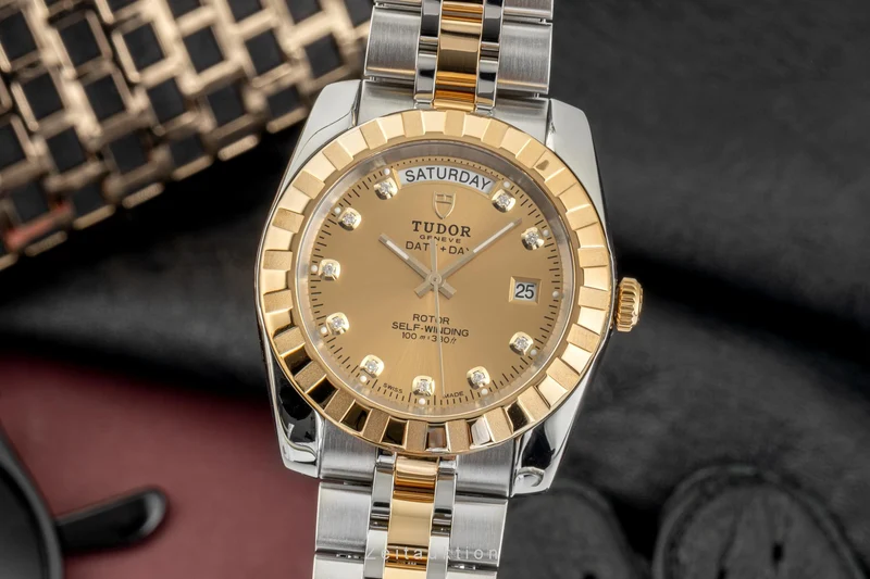 Tudor Date-Day steel / gold automatic men's watch 23013 [2304974]