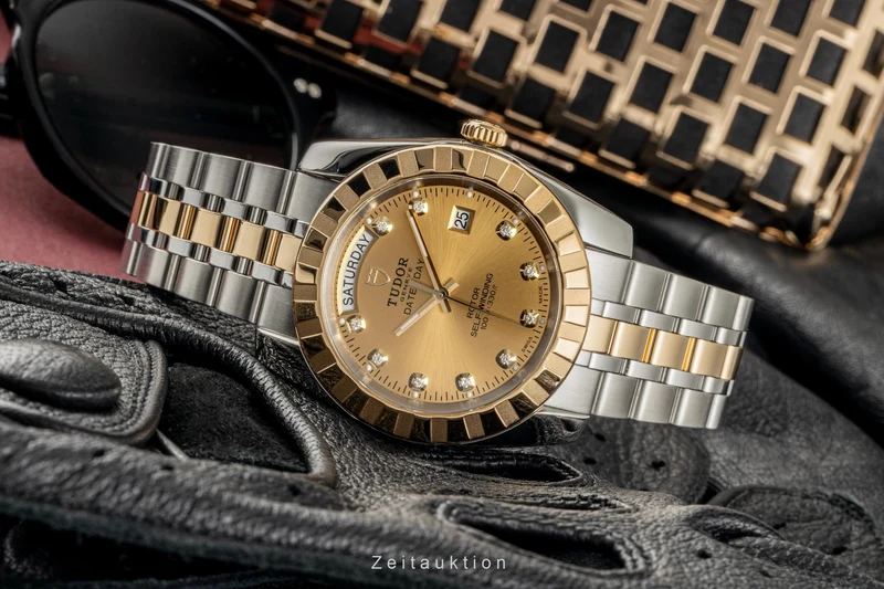 Tudor Date-Day steel / gold automatic men's watch 23013 [2304974]