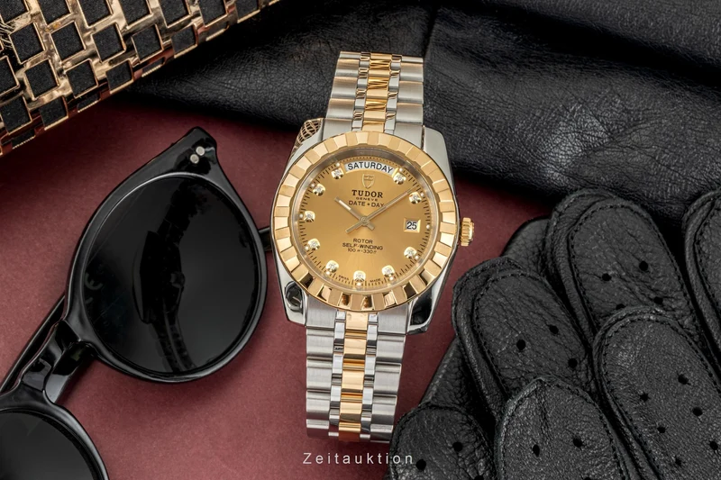 Tudor Date-Day steel / gold automatic men's watch 23013 [2304974]