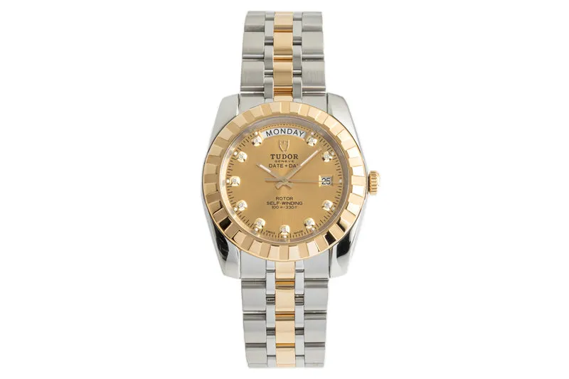 Tudor Date-Day steel / gold automatic men's watch 23013 [2304974]
