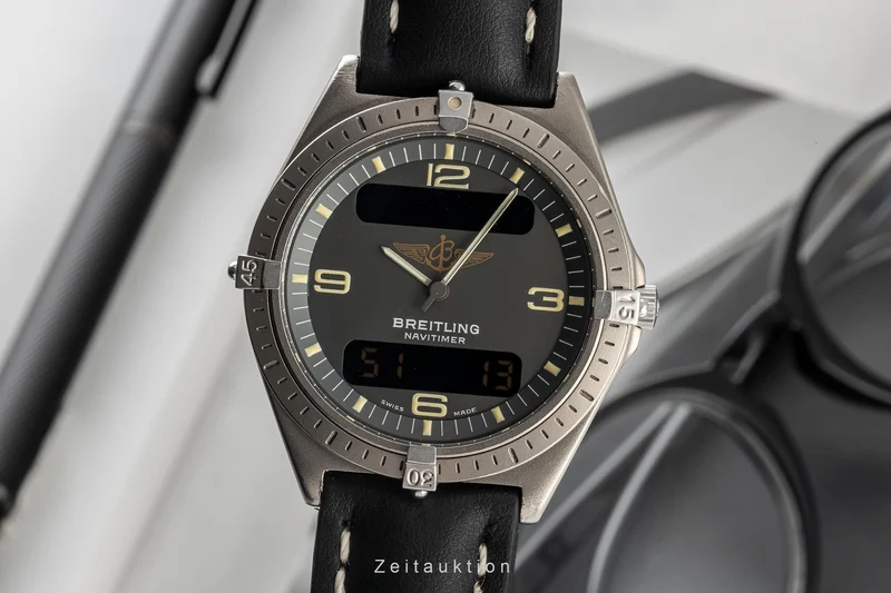 Breitling Aerospace chronograph titanium quartz men's watch 80360 LP: 3400EUR [2304886]