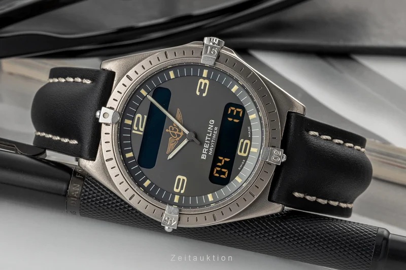Breitling Aerospace chronograph titanium quartz men's watch 80360 LP: 3400EUR [2304886]