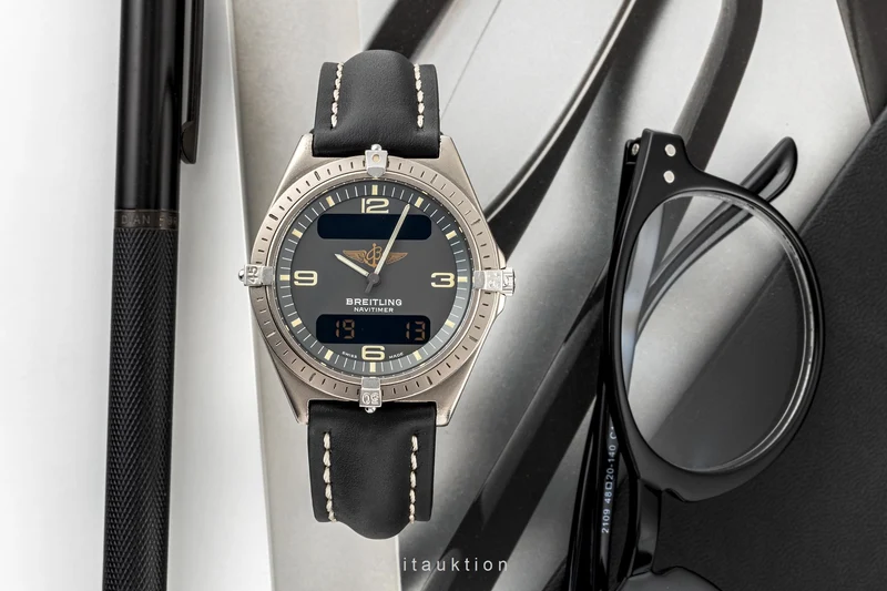 Breitling Aerospace chronograph titanium quartz men's watch 80360 LP: 3400EUR [2304886]
