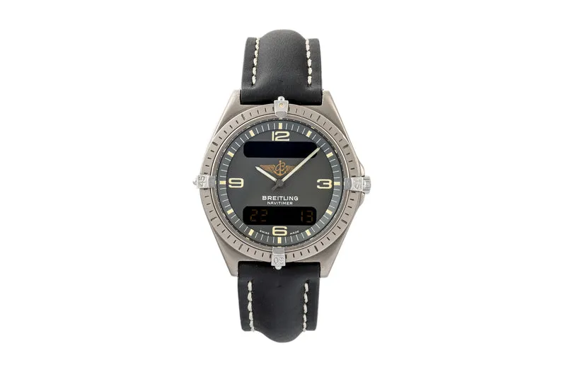 Breitling Aerospace chronograph titanium quartz men's watch 80360 LP: 3400EUR [2304886]