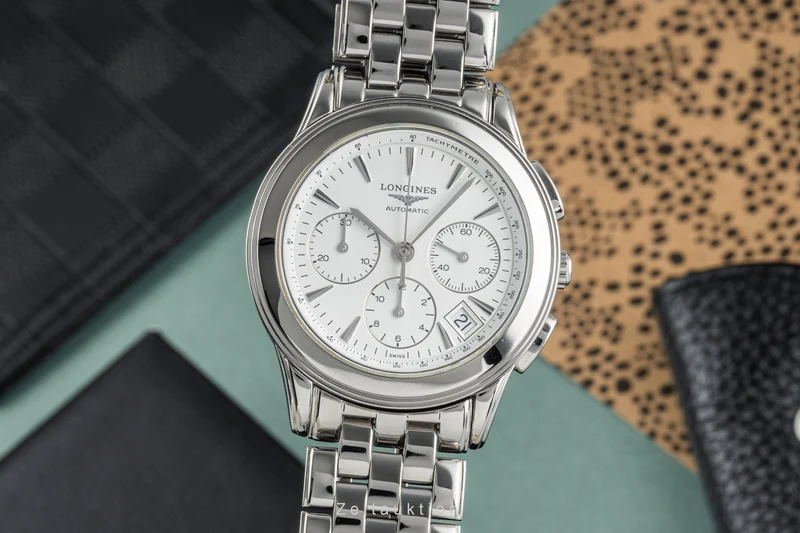 Longines Flagship chronograph steel automatic men's watch L4.718.4 [2304273]