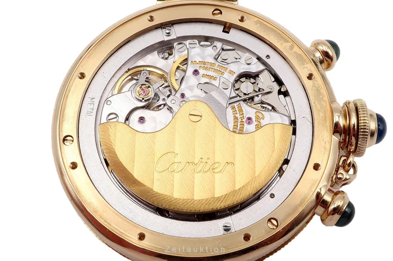 Cartier Pasha chronograph 18 ct gold automatic men's watch 2111, W3007751 LP: 27900EUR [2304268]