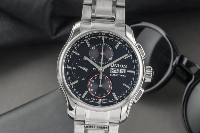 Union Glashütte Viro chronograph steel automatic men's watch D001.414A LP: 2550EUR [2304246]