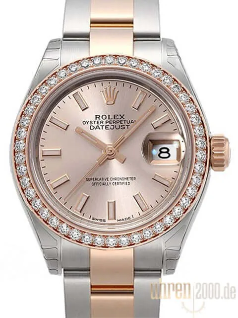 Rolex Datejust 28 Stahl Everose‑Gold 279381RBR Sundust