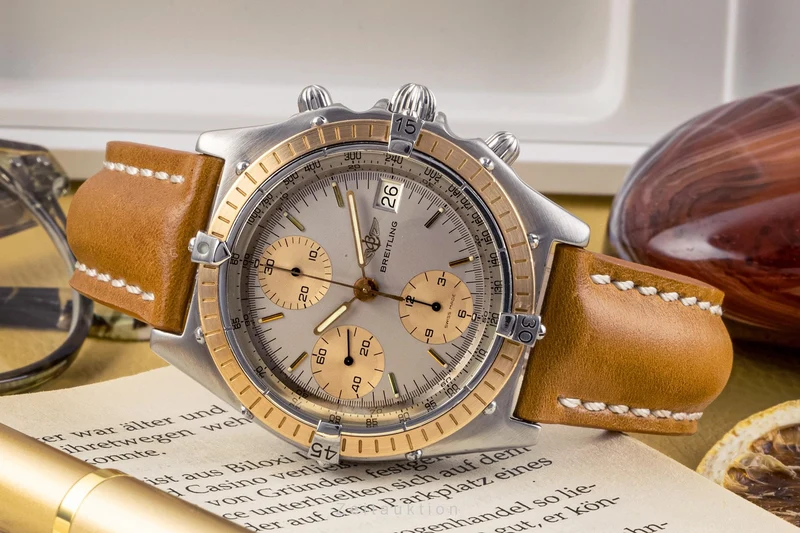 Breitling Chronomat chronograph steel / gold automatic men's watch 81950 [2304867]