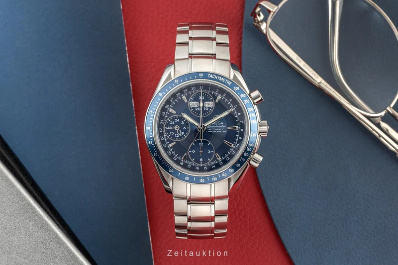 Omega Speedmaster chronograph steel automatic men's watch 178.0058, 3222.80.00 LP: 6100EUR [2304176]