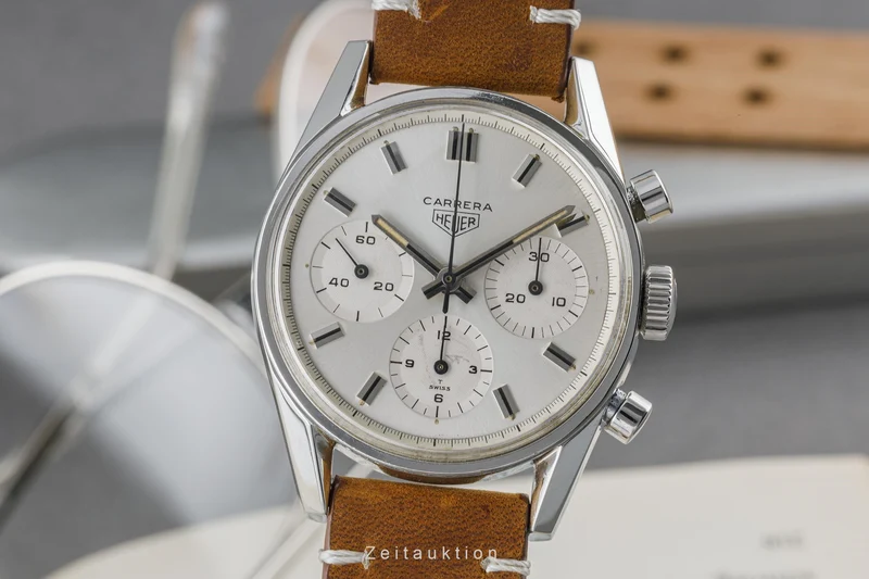 Tag Heuer Carrera chronograph steel manual winding men's watch 2447 LP: 0EUR [2304164]