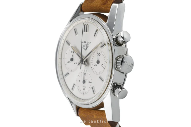 Tag Heuer Carrera chronograph steel manual winding men's watch 2447 LP: 0EUR [2304164]