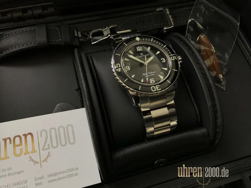 Blancpain Fifty Fathoms 45 mm Ref. 5015-1130-52 aus 2018 D-Papiere
