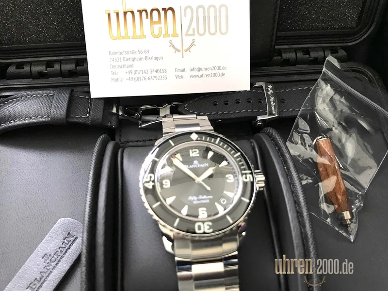 Blancpain Fifty Fathoms 45 mm Ref. 5015-1130-52 aus 2018 D-Papiere