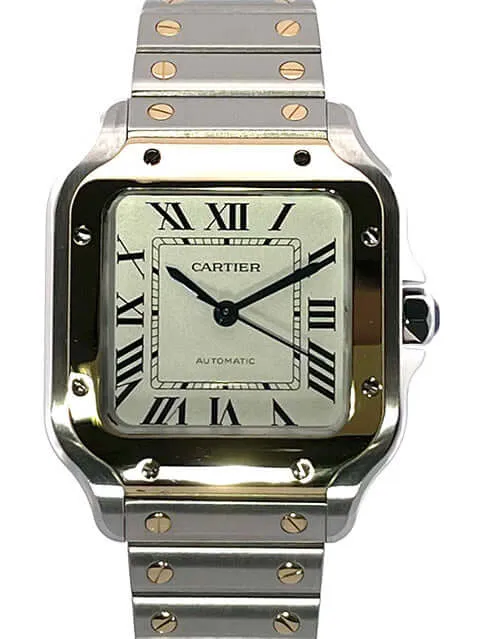 Cartier Santos de Cartier Medium Edelstahl Gelbgold W2SA0007