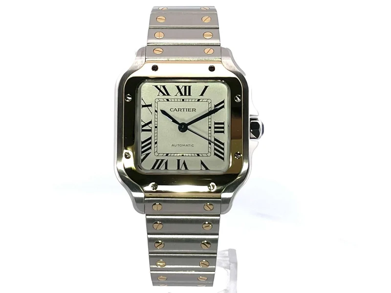 Cartier Santos de Cartier Medium Edelstahl Gelbgold W2SA0007
