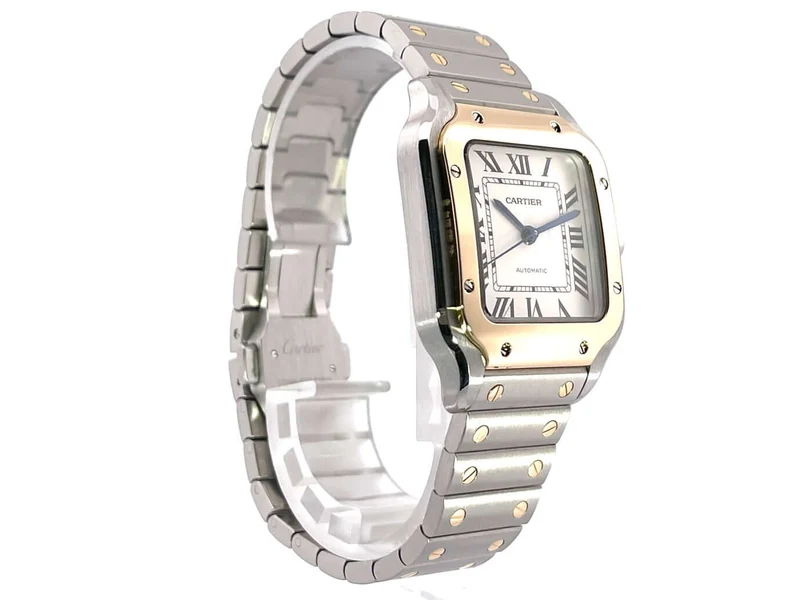 Cartier Santos de Cartier Medium Edelstahl Gelbgold W2SA0007