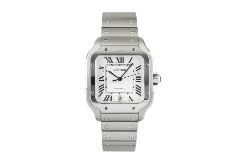 Cartier Santos steel automatic men's watch WSSA0009 LP: 7900EUR [2304137]