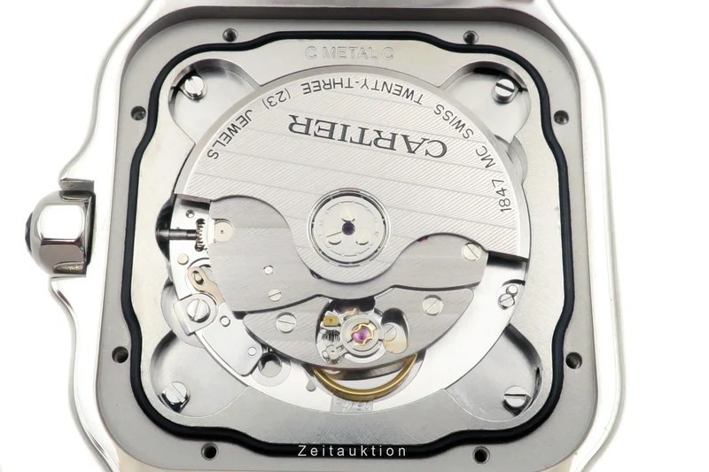 Cartier Santos steel automatic men's watch WSSA0009 LP: 7900EUR [2304137]