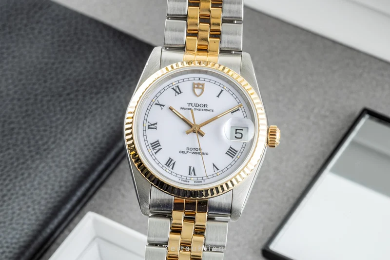 Tudor Prince Oysterdate steel / gold automatic men's watch 74033 [2304720]