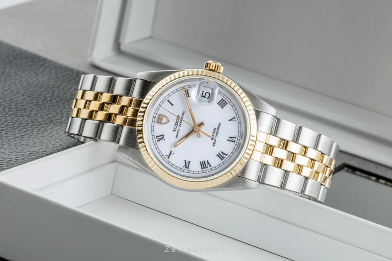 Tudor Prince Oysterdate steel / gold automatic men's watch 74033 [2304720]